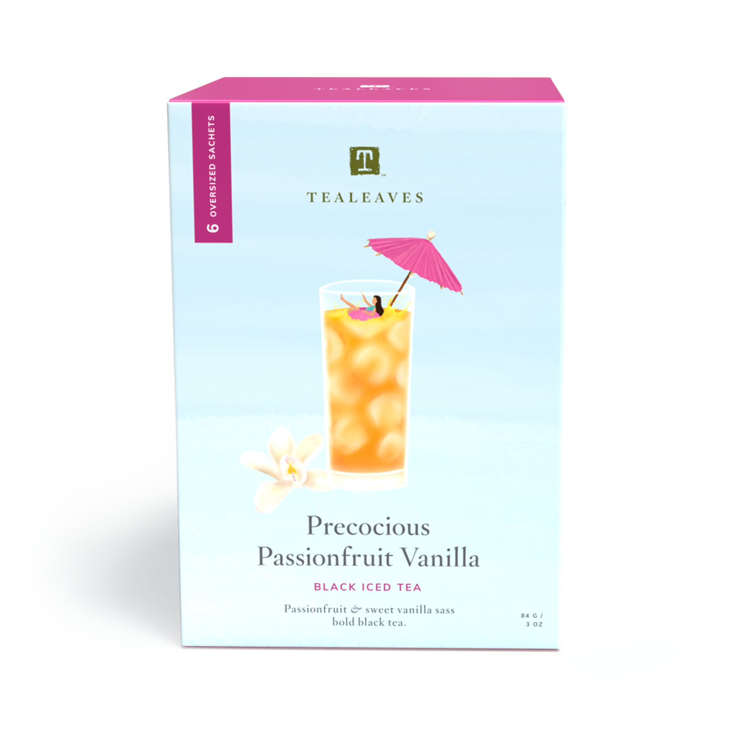 Precocious Passionfruit Vanilla Iced Tea Bags from TEALEAVES
